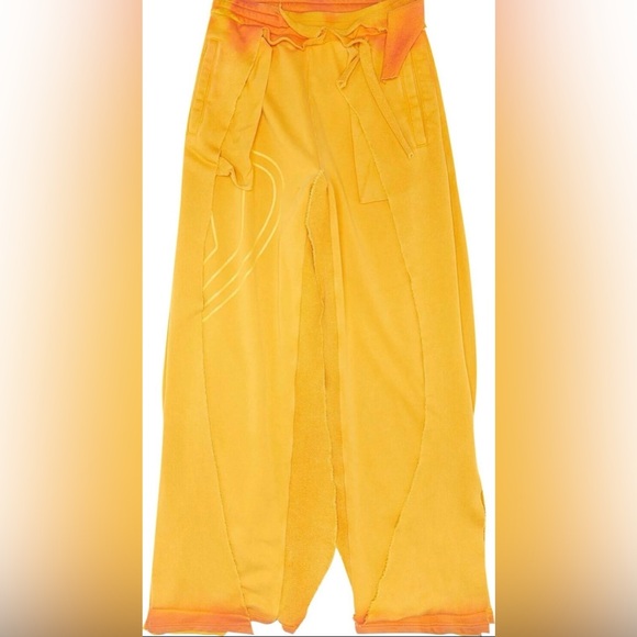 Diesel Yellow TOPAHOOP Destroyed Trousers - Picture 2 of 2